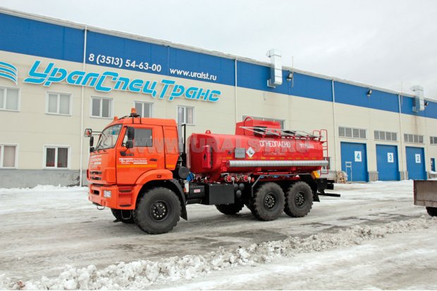 Автоцистерна для перевозки нефти АЦН-11 УСТ-5453 на шасси Камаз 43118-46