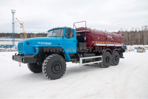 Автоцистерна для воды АЦПТ-10Н УСТ 5453 Урал 4320-1951-60 насос, обогрев