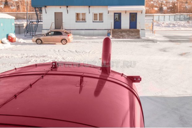 Обогрев емкости отработавшими газами
