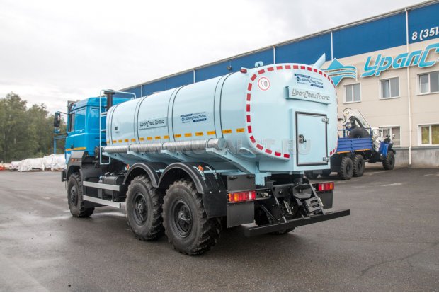 Автоцистерна для воды АЦПТ-10НО УСТ 5453 Урал 5557-4551-80 насос, обогрев, сп. м.