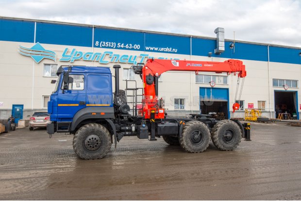 Седельный тягач с КМУ KS-1256G-II УСТ 5453 Урал 44202-82Е5