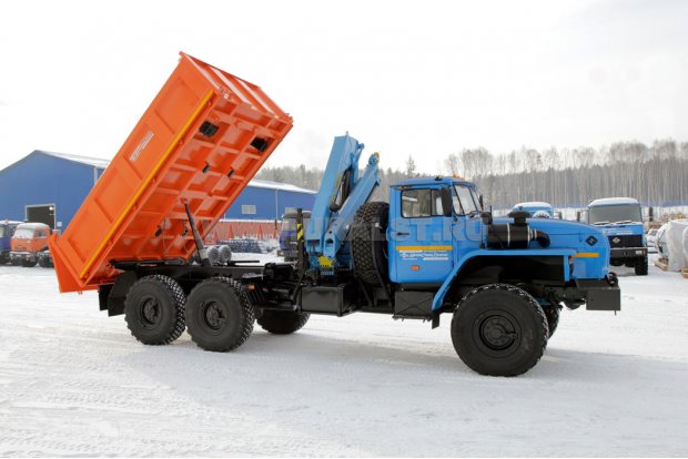 Самосвал Урал 4320-72М с краном-манипулятором ИМ-95