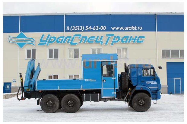 Автофургон Камаз с КМУ
