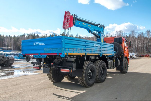 Бортовой автомобиль с КМУ ИМ-240А УСТ 54531J  Камаз 43118-3049-50