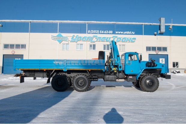 Бортовой автомобиль с КМУ ИМ-180 УСТ 5453 Урал 4320-1951-60 