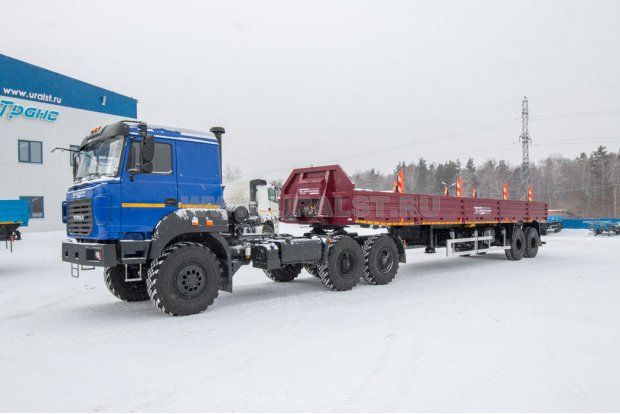 Полуприцеп бортовой контейнеровоз ППК 27-24-12КБ УСТ 9465 2Х1С, 1Х1А ССУ 1500