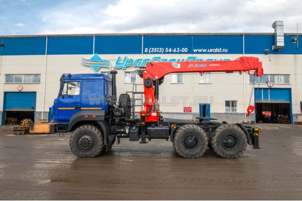 Седельный тягач с КМУ KS-1256G-II УСТ 5453 Урал 44202-82Е5