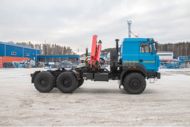 Седельный тягач с КМУ ИМ 150N УСТ 5453 Урал 5557-82