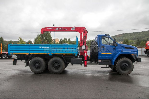 Бортовой с КМУ UNIC UR-V504 УСТ 5453 Урал NEXT 4320-72Е5Г38