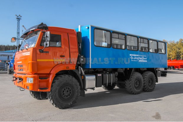 Автобус вахтовый 28+2 люкс УСТ 54535P Камаз 43118-50 сп.м