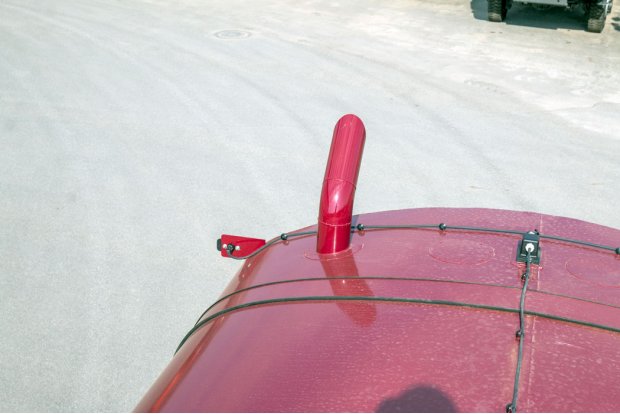 Обогрев емкости отработавшими газами