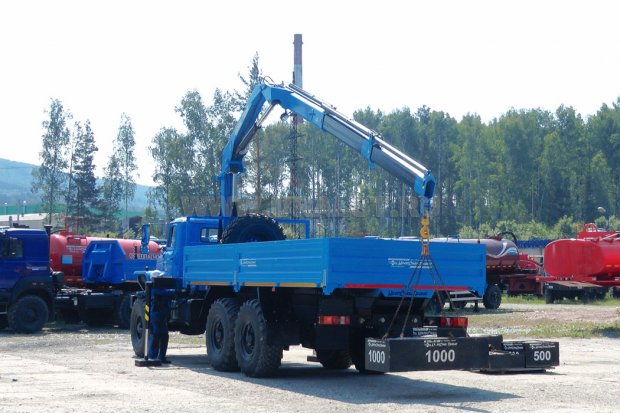 Автомобиль бортовой Урал 4320-60М с КМУ ИМ-95