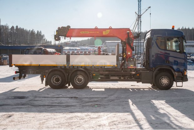 Бортовой с КМУ ИТ 180 Scania