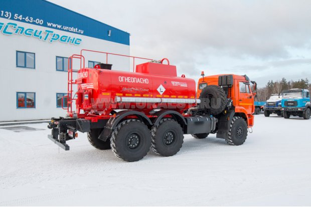 Автоцистерна для нефти АЦН-9 УСТ 5453 Камаз 43118-50, доработка под ДОПОГ