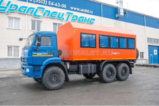 Автобус вахтовый 22+2 базовый УСТ 54535 Камаз 43118-50 сэндвич