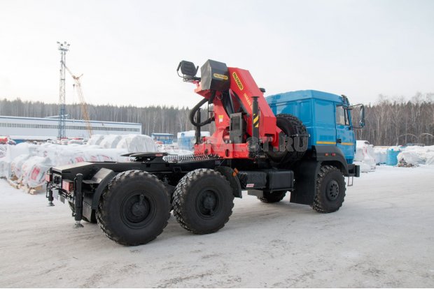 Седельный тягач с КМУ ИМ-320-05 УСТ 5453 Урал 44202-82Е5