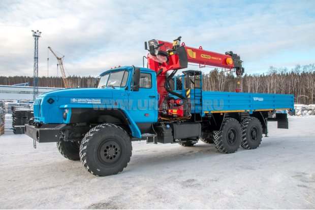 Бортовой с КМУ ИТ-180 (тросовый) УСТ 5453 Урал 4320-1951-60