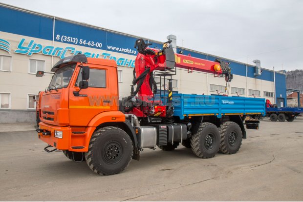 Бортовой с КМУ ИТ-150 (тросовый) УСТ 5453 Камаз 43118 5м