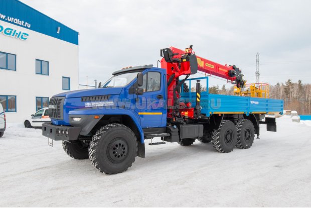Бортовой с КМУ ИТ-200 (тросовый,люлька) УСТ 5453 Урал NEXT 4320-6951-72