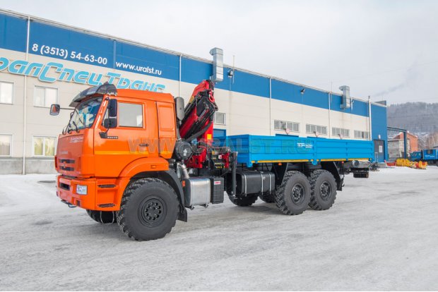 Бортовой с КМУ PK-15500А УСТ 5453 Камаз 43118, сп.м