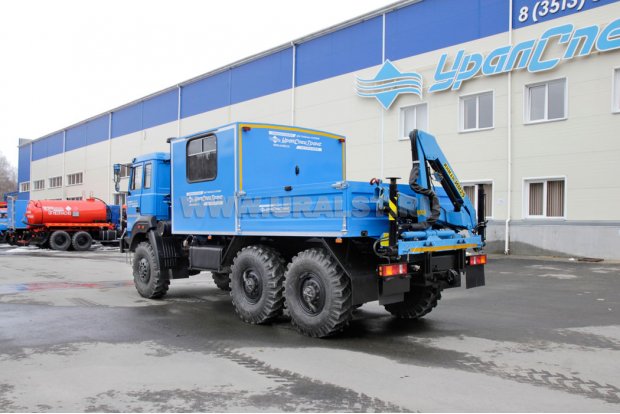ГПА 6+2 откр. с КМУ ИМ-25 УСТ 5453 Урал 4320-4151-79 бескап.