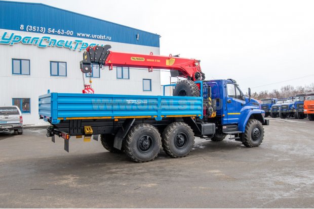 Автомобиль бортовой с КМУ ИТ-150 (тросовый) УСТ 54532F Урал NEXT 5557-72Е5Г38