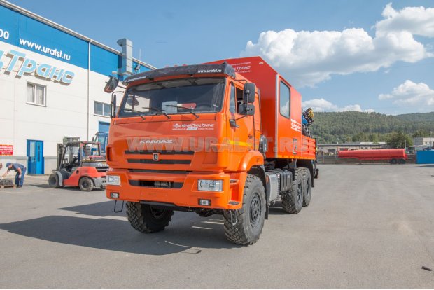 Автофургон АРОК с КМУ ИМ-95 УСТ 5453 Камаз 43118-50 сп.м.