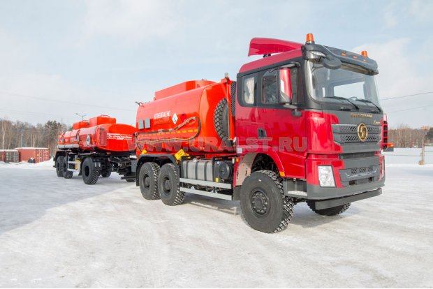 Автопоезд АТЗ-17-2 УСТ 5453, SHACMAN (ШАКМАН) SX32586T385 6х6, 315/80R22,5 и ПЦ 17-34-2