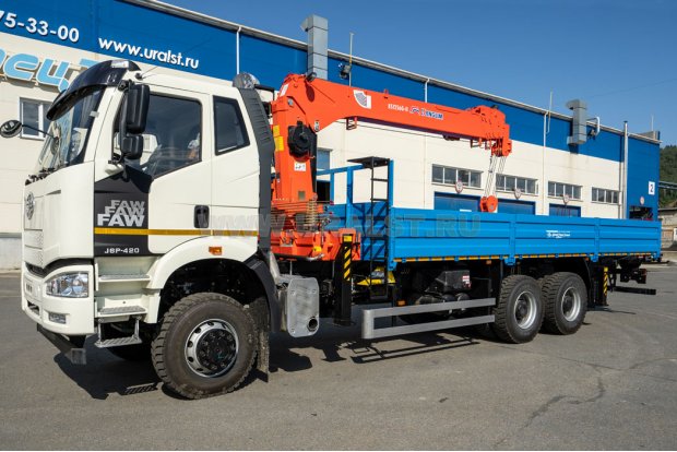 Бортовой автомобиль УСТ 5453 с КМУ KANGLIM KS-1256 FAW 3250
