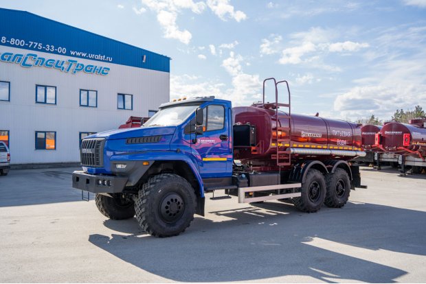 Автоцистерна для воды АЦПТ-10НО УСТ 5453 Урал NEXT 4320-6951-72 насос, обогрев