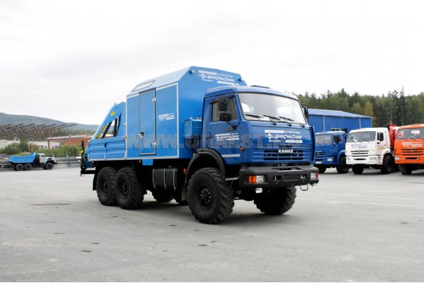 Агрегат наземного ремонта водоводов Камаз 43118 с КМУ ИМ-55