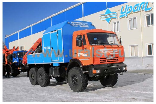 Автофургон Камаз с КМУ