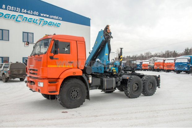 Седельный тягач с КМУ ИМ-180 УСТ 5453 Камаз 53504 (44108) сп.м