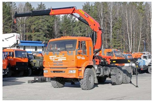 Седельный тягач с КМУ PK-18500А УСТ 5453 Камаз 53504 (44108) сп.м