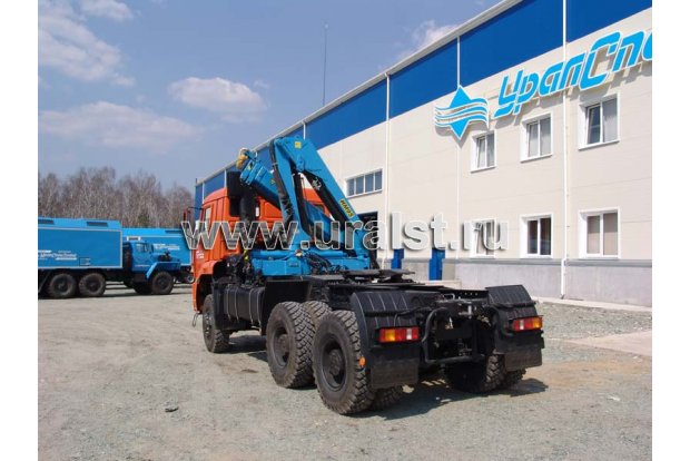 Седельный тягач КамАЗ-65225 с КМУ ИМ-95