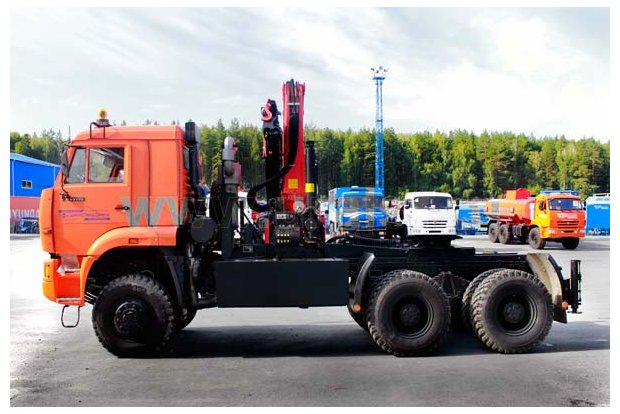 Седельный тягач с КМУ PK-23500В УСТ 5453 Камаз 65225