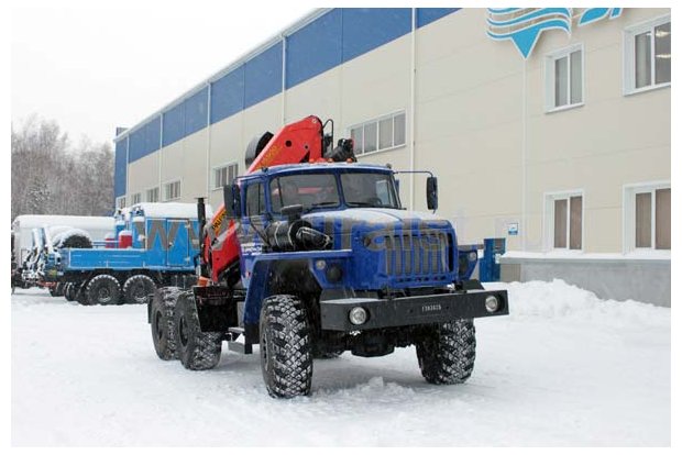 Седельный тягач с КМУ PK-15500A УСТ 5453 Урал 5557-1151-60Е5