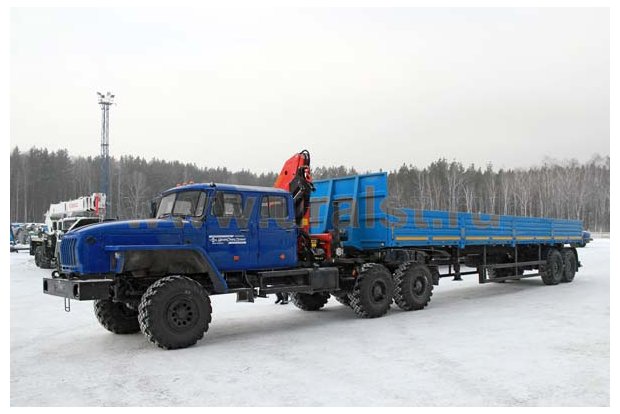 Седельный тягач с КМУ РК-15500А УСТ 5453 Урал 4320-1951-60