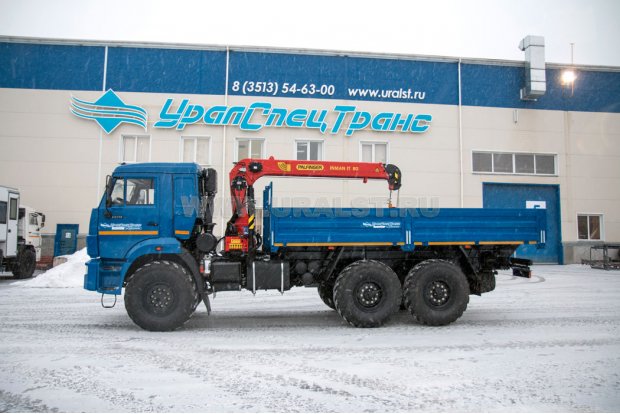 Бортовой с КМУ ИТ-80 (тросовый) УСТ 5453 Камаз 43118
