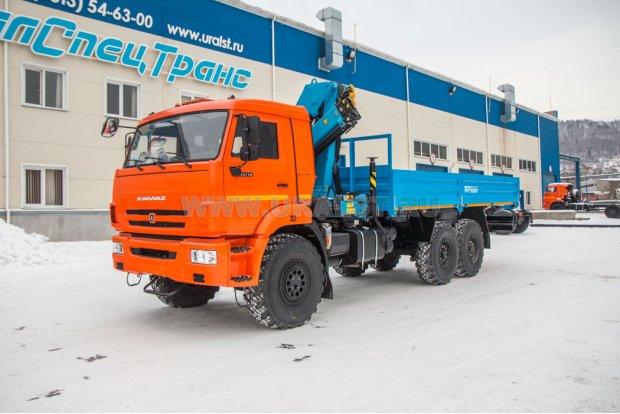 Бортовой автомобиль Камаз с КМУ ИМ-95