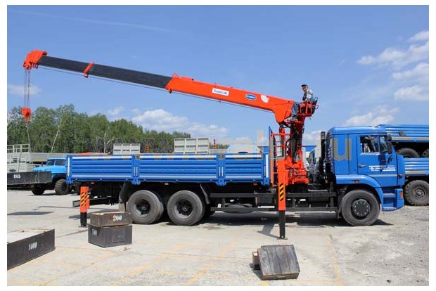 Бортовой Камаз с КМУ Kanglim KS-1256G-II