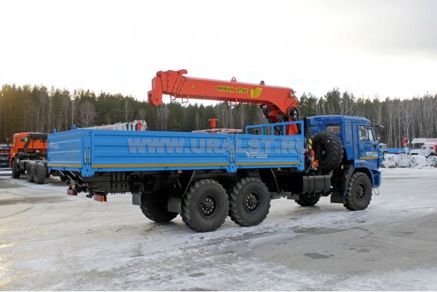 Бортовой с КМУ ИТ-180 (тросовый) УСТ 5453 Камаз 43118-24