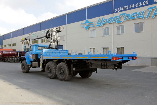 АТЭ-6 (автомобиль-площадка) с КМУ ИФ-300С УСТ 5453 Урал 4320-1951-72
