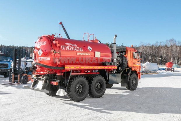 Автоцистерна вакуумная для нефтепродуктов АКН-10-ОД КО УСТ 5453 Камаз 43118-50 сп.м., доработка под ДОПОГ