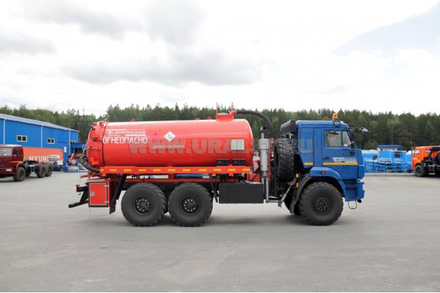 Автоцистерна вакуумная для нефтепродуктов АКН-11-ОД PNR УСТ 5453 Камаз 43118-50 сп.м., доработка под ДОПОГ
