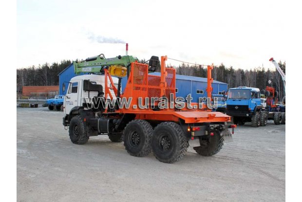 Лесовоз с ГМ Атлант 90 Камаз 43118