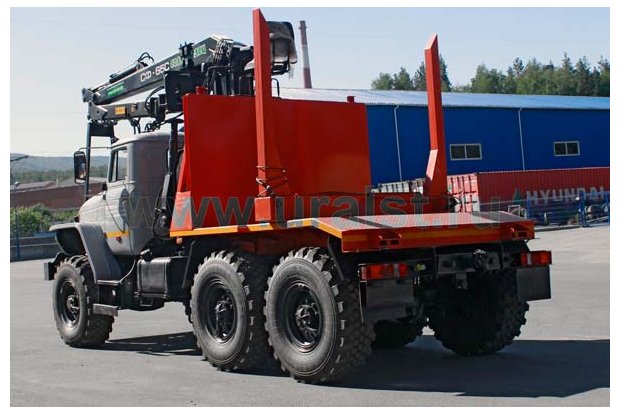 Лесовоз с ГМ СФ-65С Урал 5557-60T5
