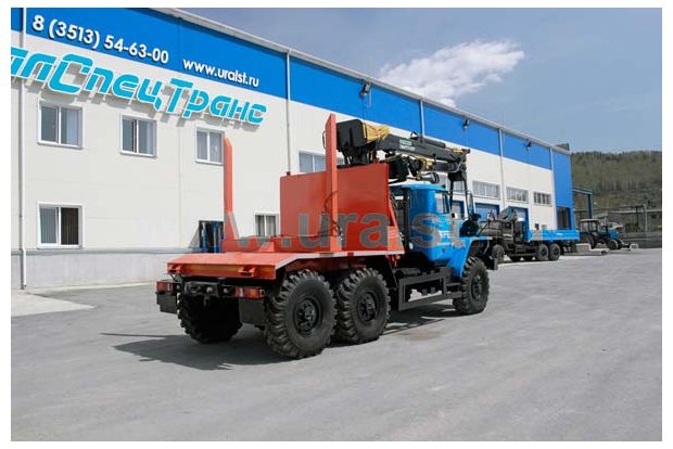 Лесовоз с ГМ ОМТЛ-97 Урал 5557-60