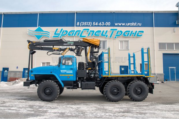 Лесовоз с ГМ ОМТЛ-97 УСТ 5453 Урал 5557-60Е5