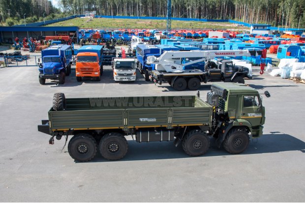 Контейнеровоз Камаз 63501 с бортами
